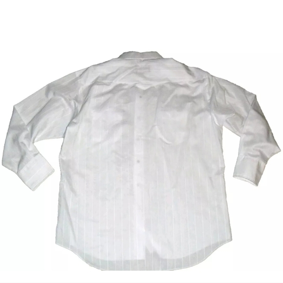 Wrangler 90s Vintage Mens Pearl Buttons White Long Sleeve Shirt sz. XL New - Picture 4 of 4